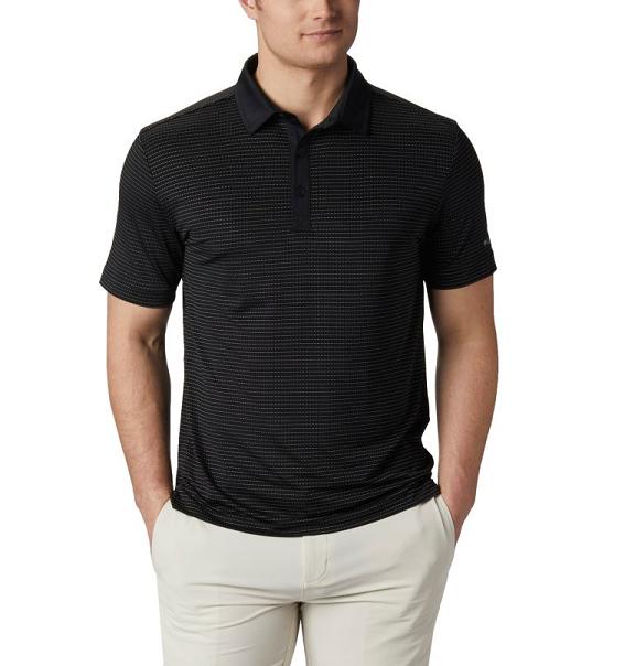 Columbia Omni-Wick Polo Black For Men's NZ95364 New Zealand